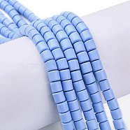 Handmade Polymer Clay Bead Strands, Column, Medium Slate Blue, 6.5x6mm, Hole: 1.2mm, about 61pcs/strand, 15.75 inch(40cm)(X-CLAY-ZX006-01-93)