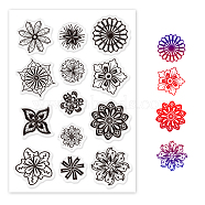 PVC Plastic Stamps, for DIY Scrapbooking, Photo Album Decorative, Cards Making, Stamp Sheets, Floral Pattern, 16x11x0.3cm(DIY-WH0167-56-355)
