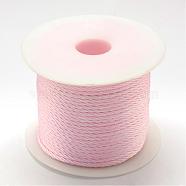 Nylon Thread, Pearl Pink, 1.0mm, about 49.21 yards(45m)/roll(NWIR-R026-1.0mm-93)