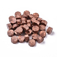 Sealing Wax Particles, for Retro Seal Stamp, Octagon, Saddle Brown, 9mm, about 1500pcs/500g(DIY-E033-A23)