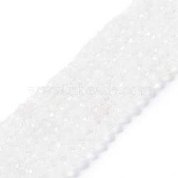 Natural Quartz Crystal Beads Strands, Faceted, Rock Crystal Round Beads, 4mm, about 93pcs/strand, 15.55 inch(39.5cm)(X-G-H002-A02-02)