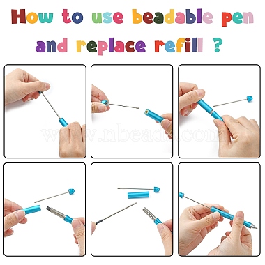 Пластиковые шариковые ручки(AJEW-L082-B08)-3