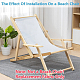 1pc tissu de remplacement pour chaise en polyester ray&eacute;(AJEW-GF0014-50B)-4