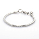 304 Stainless Steel European Style Round Snake Chains Bracelets(STAS-J015-01)-1