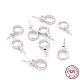 Rhodium Plated 925 Sterling Silver Screw Eye Peg Bails(STER-D035-46P)-1