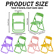 8Pcs 4 Colors Cute Mini Chair Shape Cell Phone Stand(AJEW-CP0007-15)-2