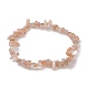 Natural Sunstone Chips Beaded Stretch Bracelets for Women(BJEW-JB10046-13)-1
