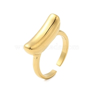 304 Stainless Steel Cuff Rings for Women, Golden, Inner Diameter: 18.5mm(RJEW-U013-07G)