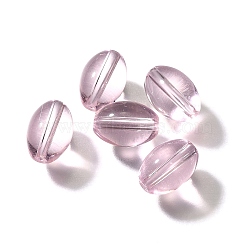 K9 Glass, Imitation Austrian Crystal Beads, Oval, Pearl Pink, 11x8mm, Hole: 1.8mm(GLAA-R004-01I)