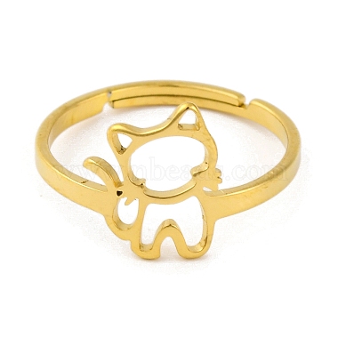 201 anillo ajustable de acero inoxidable para mujer(RJEW-D082-01I)-2