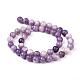 Natural Lepidolite/Purple Mica Stone Beads Strands(G-K415-8mm)-7