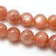 Grade AAA Natural Gemstone Sunstone Round Beads Strands(G-E251-34-12mm)-2