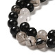 naturel noir quartz rutile brins de perles(G-R446-6mm-37-01)-8