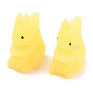 Squirrel Shape Stress Toy, Funny Fidget Sensory Toy, for Stress Anxiety Relief, Yellow, 29x20x37mm(AJEW-H125-07)