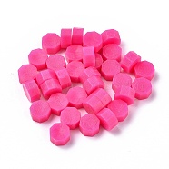 Sealing Wax Particles, for Retro Seal Stamp, Octagon, Fuchsia, 9mm(X-DIY-E033-A14)