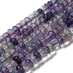 Natural Fluorite Beads Strands, Disc, 4x1.5~2mm, Hole: 0.5mm, about 96pcs/strand, 15.55''(39.5cm)(G-K245-B14-01)
