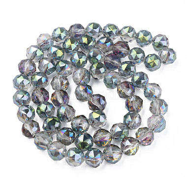 Chapelets de perles en verre transparent électrolytique(EGLA-N002-34B-C10)-2