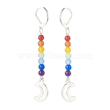 Natural Malaysia Jade with Alloy Charm Long Dangle Leverback Earrings(EJEW-JE04910)-4