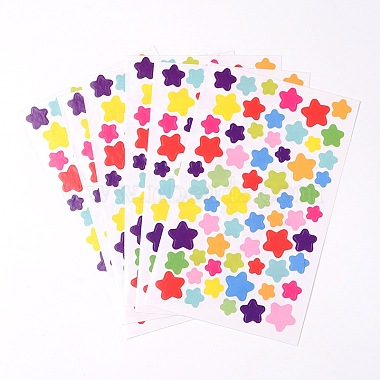 Mixed Color Star Cloth Stickers