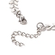 Natural Pearl Link Bracelet with 304 Stainless Steel Cobs Chains for Women(BJEW-TA00214)-6