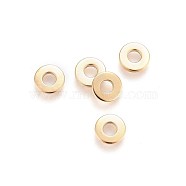 201 Stainless Steel Linking Rings, Donut, Golden, 6.5x1~1.8mm, Inner Diameter: 2.7~2.8mm(STAS-F192-002G-01)