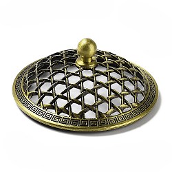 Alloy Mesh Lid, for Incense Burner Bowl, Round, Antique Bronze, 77x35mm(AJEW-XCP0002-48)