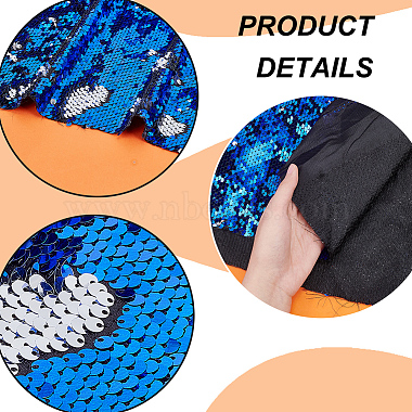 PET Reversible Sequin Fabric(DIY-WH0320-66A)-4