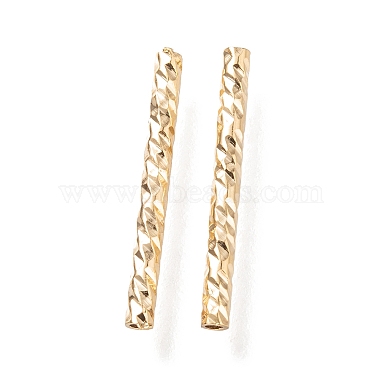 Wellrohrperlen aus Messing(X-KK-H759-28B-G)-1