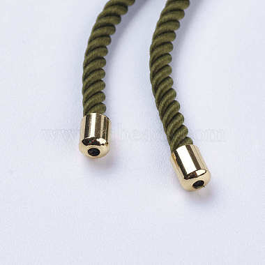 Création de bracelets à cordon torsadé en nylon(MAK-F018-15G-RS)-4