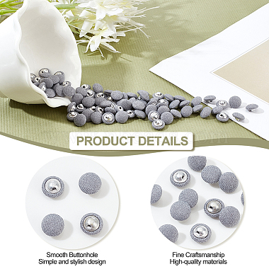100Pcs 1-Hole Aluminum Buttons(DIY-NB0007-77A)-4