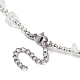 Opalite & Alloy Star Charms Bib Necklace with Chips Beaded Chains(NJEW-JN04512-02)-5