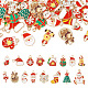 Pandahall 32Pcs 16 Styles Christmas Theme Alloy Enamel Pendants(ENAM-TA0001-64)-1