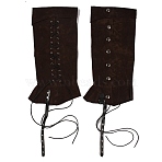 Velvet Pirate Boot Covers, Medieval Renaissance Gaiters, Leg Protection Cover, Coconut Brown, 420x198x2mm, Inner Diameter: 112mm, 2pcs/set(AJEW-WH0248-235)