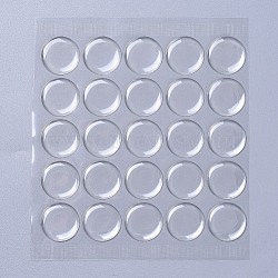 Plastic Clear Cabochons Epoxy Sticker, Round, Clear, 25.4x1.9mm(X-AJEW-J031-01)