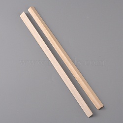 Triangle Wood Sticks, for Modeling DIY Hobby Crafts Woodworking, BurlyWood, 29x1.6x0.9cm(DIY-WH0304-546D)