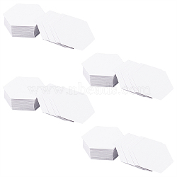 Paper Quilting Templates, English Paper Piecing, DIY Patchwork Sewing Crafts, Hexagon, White, 38x43.5x0.2mm, Unilateral Length: 22mm, 100pcs/bag(TOOL-NB0001-41B)