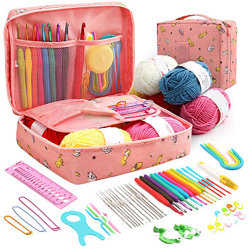 Sewing Tool Sets, Including Aluminum Pin, Crochet Hook, Twist Pin, Scissor, Cat Shape, 240x180x60mm