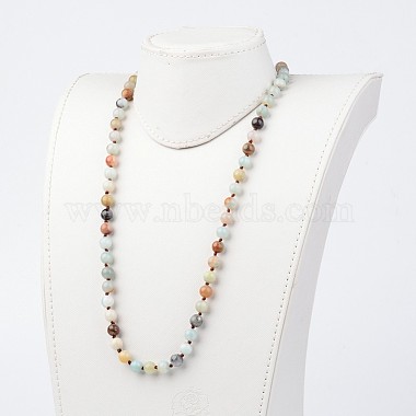 Natural Flower Amazonite Necklaces(X-NJEW-D264-01)-3