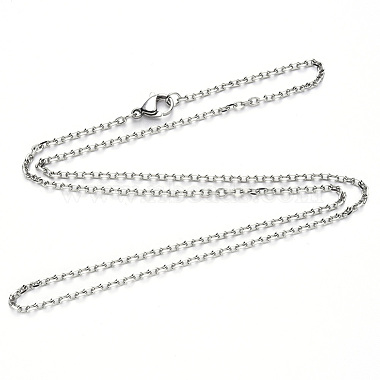 304 Stainless Steel Cable Chain Necklace(NJEW-S420-008A-P)-3