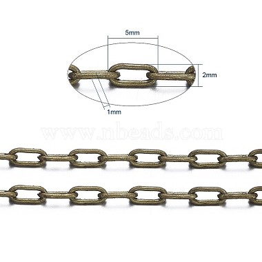 Brass Cable Chains(X-CHC028Y-AB)-3
