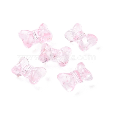 Pearl Pink Bowknot Glass Beads