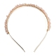 Bandes de cheveux en pierres précieuses naturelles enveloppées de fil de laiton(AJEW-Z010-04)-2