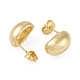 201 boucles d'oreilles clous ovales en acier inoxydable(EJEW-I309-18G)-2