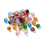 Imitation Austrian Crystal Beads, Grade AAA, Faceted, Oval, Mixed Color, 8x11mm, Hole: 0.9~1mm(SWAR-F056-11x8mm-M)