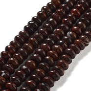 Natural Brecciated Jasper Beads Strands, Rondelle, 8~9x5~5.5mm, Hole: 1.2mm, about 78~80pcs/strand, 15.31~15.47 inch(38.9~39.3cm)(G-G084-C14-01)