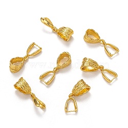 Brass Ice Pick Pinch Bails, Golden, 25x8mm, hole: 5mm(KK-B746-G)