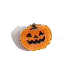 Halloween Theme Cellulose Acetate Claw Hair Clips, Hair Accessories for Women, Pumpkin, 23x30mm(PW-WGD3265-04)