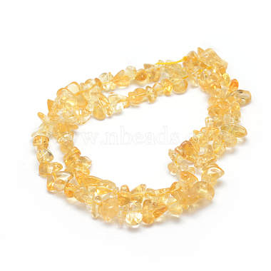 citrine naturelle brins de perles(G-P332-51)-2