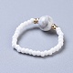Natural & Synthetic Mixed Stone Stretch Rings(RJEW-JR00255)-5