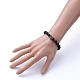 Natural Black Agate Beads Stretch Bracelets(X-BJEW-JB05233)-4
